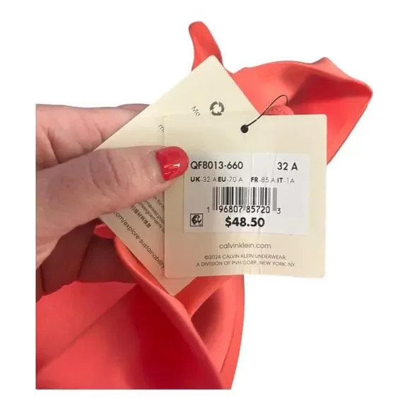 Calvin Klein Coral Bra 32A NWT - Picture 5 of 5